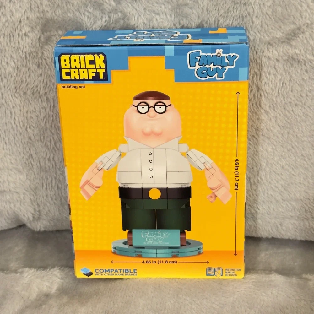 Brickcraft Family Guy Peter Griffin 200 Pc Building Set 72222FMG New Sealed 2025